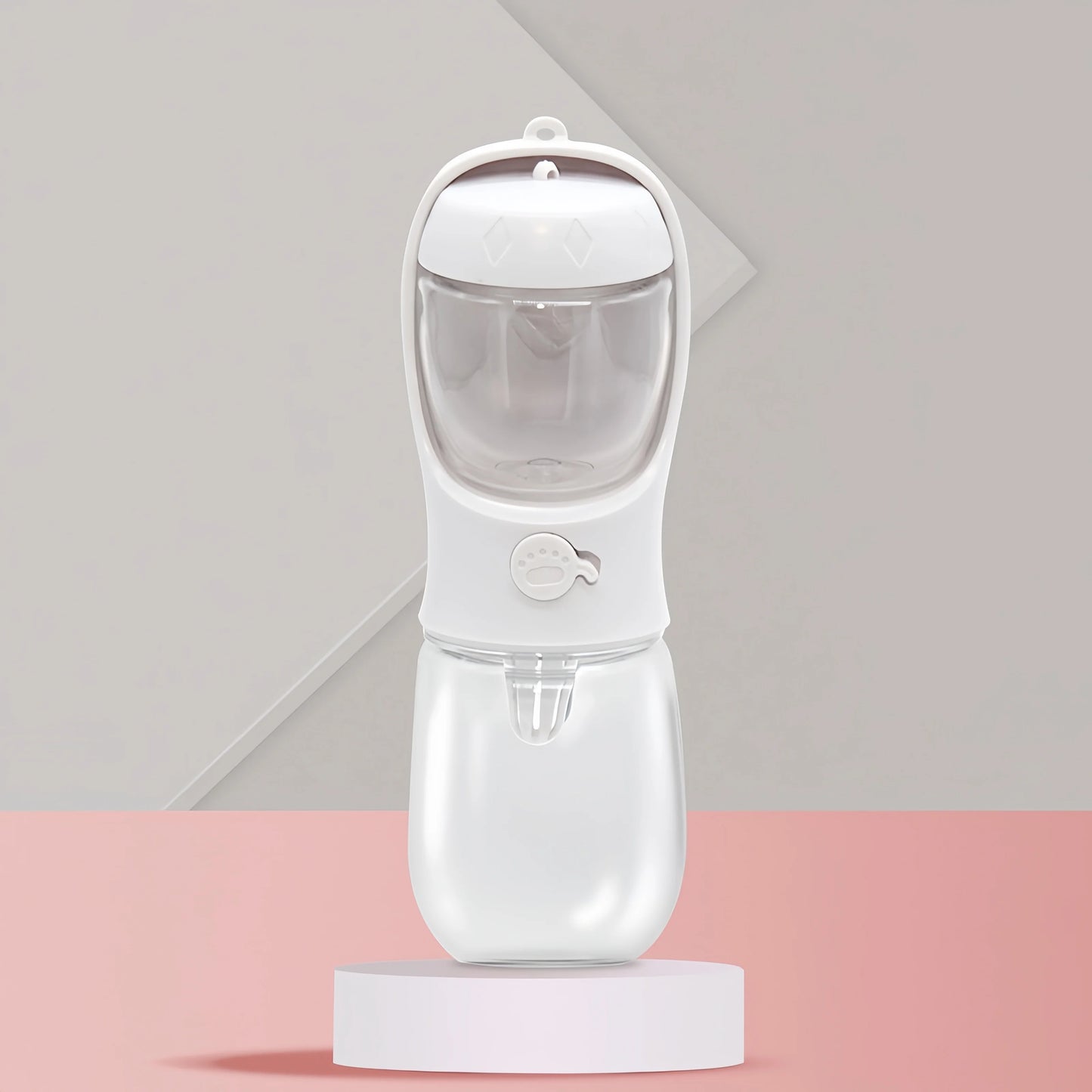 Portable Pet Water Bottle & Food Dispenser 2-in-1