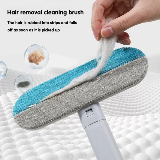 3 in 1 Pet Hair Remover Brush Long Handle Window Cleaning Brush Pet Fur Cleaning Tool Manual Cat Dog Hair Remover Brush