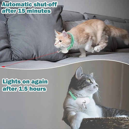 Wearable Laser Pointer Collar – USB Rechargeable Smart Interactive Cat Toy 🐾