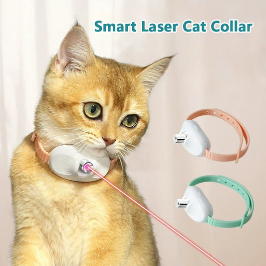 Wearable Laser Pointer Collar – USB Rechargeable Smart Interactive Cat Toy 🐾
