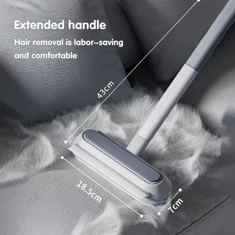 3 in 1 Pet Hair Remover Brush Long Handle Window Cleaning Brush Pet Fur Cleaning Tool Manual Cat Dog Hair Remover Brush