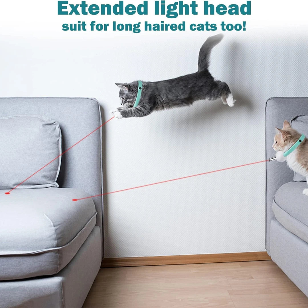 Wearable Laser Pointer Collar – USB Rechargeable Smart Interactive Cat Toy 🐾