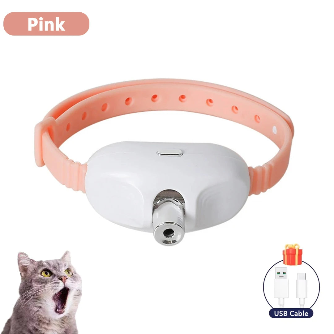 Wearable Laser Pointer Collar – USB Rechargeable Smart Interactive Cat Toy 🐾