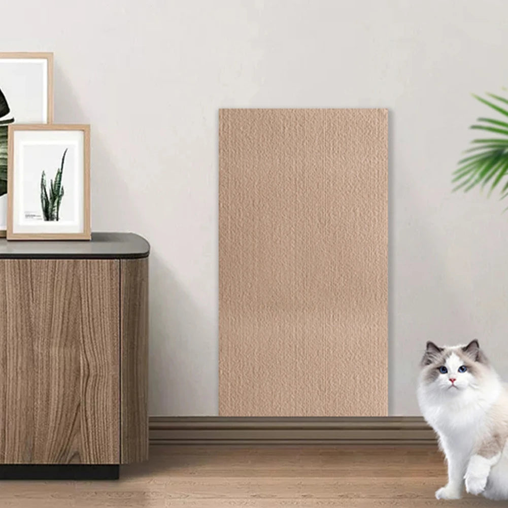 🐾 Self-Adhesive Cat Scratching Mat – Trimmable Wall &amp; Sofa Protector Carpet Pad