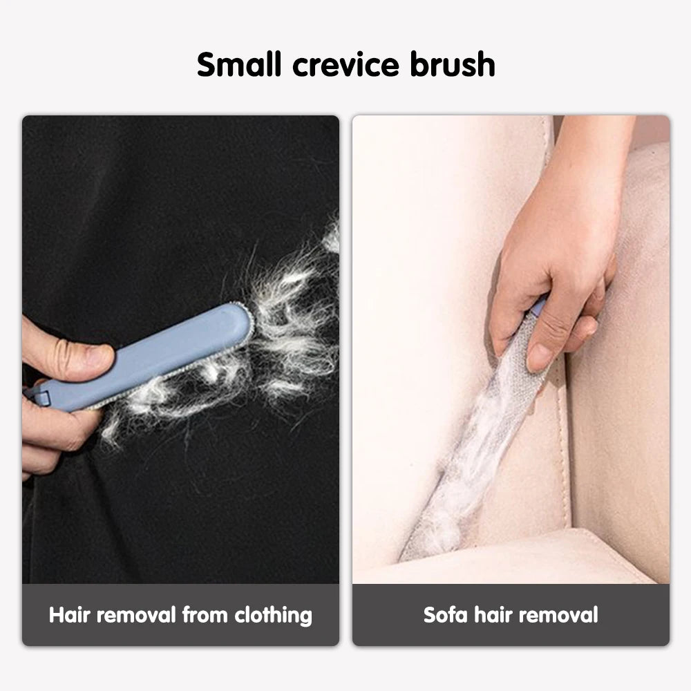 3 in 1 Pet Hair Remover Brush Long Handle Window Cleaning Brush Pet Fur Cleaning Tool Manual Cat Dog Hair Remover Brush