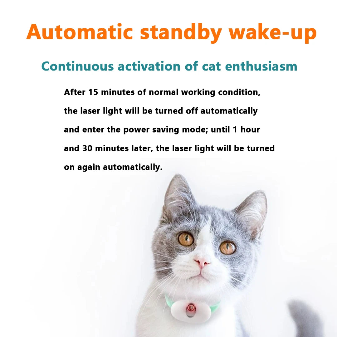Wearable Laser Pointer Collar – USB Rechargeable Smart Interactive Cat Toy 🐾