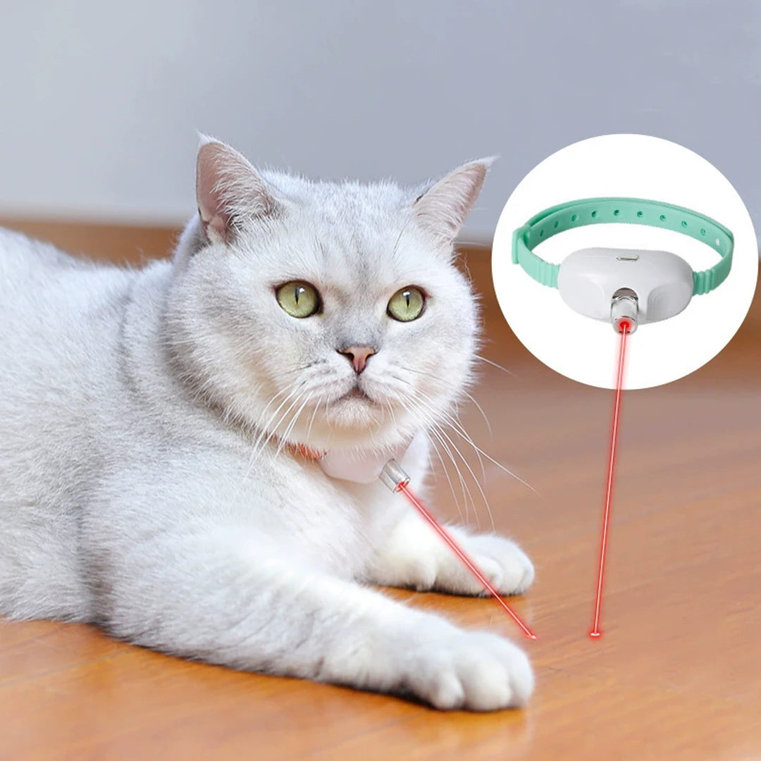 Wearable Laser Pointer Collar – USB Rechargeable Smart Interactive Cat Toy 🐾
